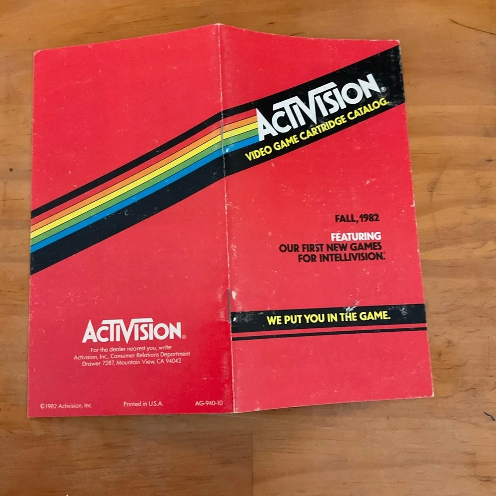 and Activision Video Game Catalog Set - Red and Black